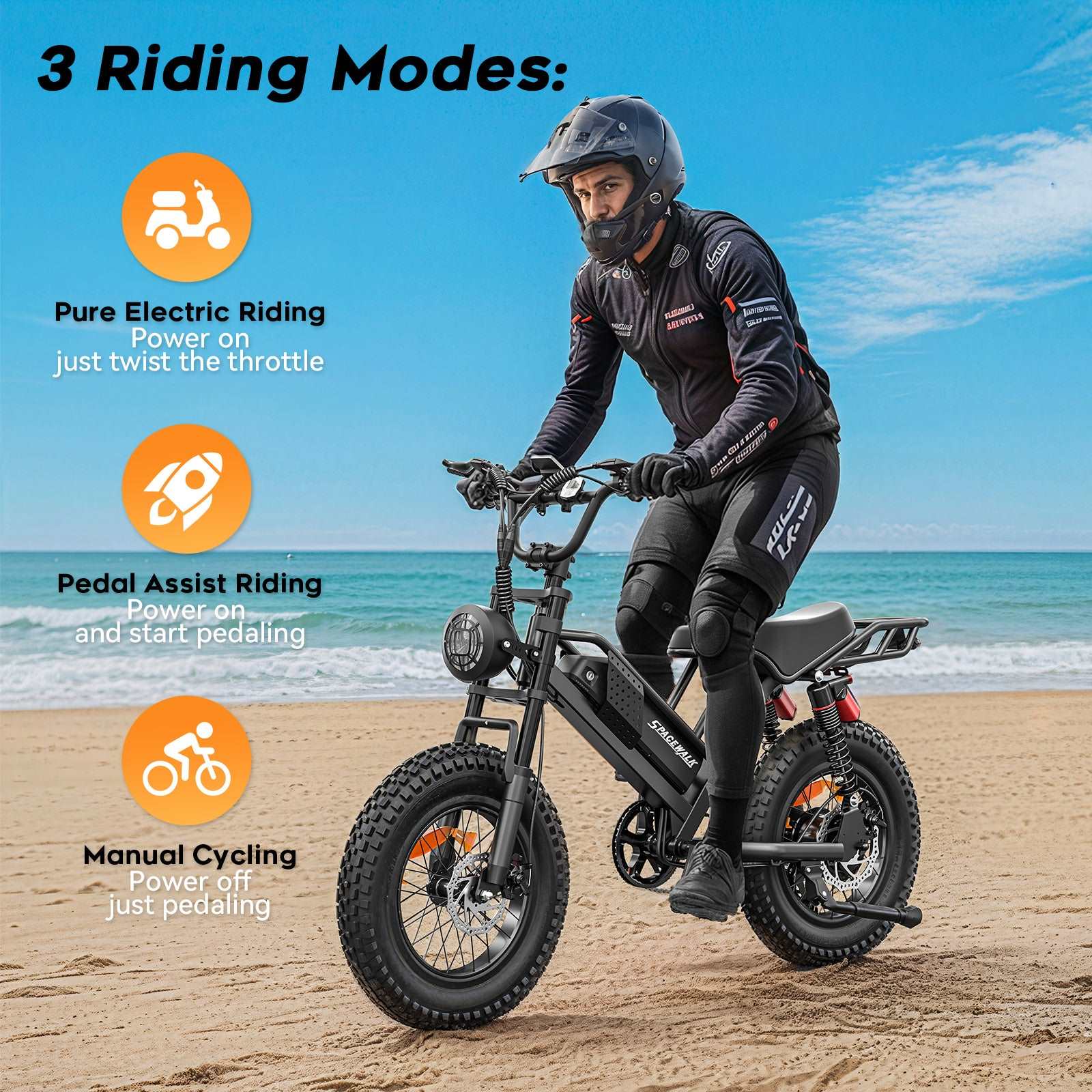 SpaceWalk M7 Electric Bike ‎for Adults